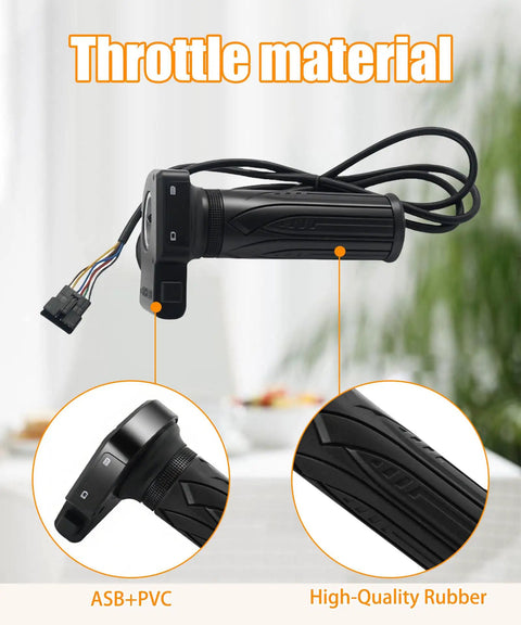 36V Throttle Display Accelerator Grip Upgrade With Cruise Control Button For JX10 Bolt Pro Atlas Fat Tire Electric Bike And DYU C3 C4 Ebikes Pro Grade High Sensitivity Throttle Sensor For Fast Response And Precise Speed Control