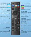 Top Shelf Universal Tv Remote Replacement Boasting Snappy Button Response with layout of controls and functions visible.