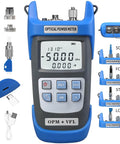 Rechargeable Optical Power Meter for Fiber Optic Testing, Wide Range From Minus 50 to Plus 26 dBm, with Connectors and Adapter