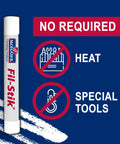 Fill Stick Wood Filler Crayon 12 Pack Assorted Colors showing no heat or special tools required for easy use.