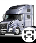 Volvo VN VNL truck with Fuel Tank Fairing Handle Repair Kit For Volvo VN VNL Trucks 2004 2017 Easy Install 30 Piece Rebuild Kit
