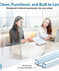 Hella Sturdy 36 Inch Piano Hinge For Acrylic Panels And Plexiglass Snap Together Design Delivers Dead Grip Without Screws Or Glue Straight Up Easy Assembly No Mess Guaranteed in use with clear acrylic panels.