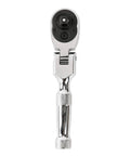 Flex Head Ratchet Set Three Piece With 72 Tooth Quick Release Reversible Design For Quarter Inch, Three Eighths Inch, And Half Inch Drives