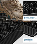 Heavy Duty Outdoor Doormat With All Weather Waterproof Construction Non Slip Drainage Entry Mat for Garage Home Pool