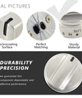 Upgraded Stove Knob For Gas Oven Range Control 5 Pack Replacement Parts Compatible With AP5989029 And PS11729081 shown in detail