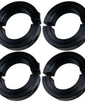 Beefy Heavy Duty Clamp On Set Screw Collar With 2 Inch Bore And 3 Inch Outer Diameter Double Opening Black Oxide Coated Four Piece Set
