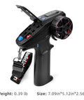 6 Channel Mini RC Radio Transmitter With 2 4 GHz Link And X6FG Gyro Receiver, shown with buttons and ergonomic grip