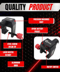 Gearhead Grade Chain and Sprocket Alignment Tool With Laser Precision showing precision machined body, aluminum knob, and steel screw.