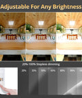 Interior RV LED Light 12V 8 Pack With 3 Color Temperatures And Stepless Dimming Energy Efficient Ceiling Light For Campers