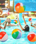 Beach Balls Bulk 12 Pack 9 Inch Inflatable Pool Toys For Kids Summer Water Games Hawaiian Tropical Theme Party Decorations