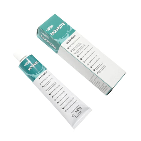High Temperature Grease Lubricant 100g Tube 44M NLGI 2 Lithium Thickener with packaging, for bearing lubrication and control cables, heat resistant, off white color, go to choice for tough conditions