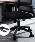 Office chair equipped with 8 Pack Wheel Stoppers Set Universal Caster Cups For 50mm Bed Frames And Office Chair Wheels No Slip Rolling Furniture Protectors