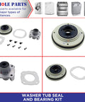 Washer Tub Seal And Bearing Kit W10219156 Upgraded For Whirlpool Washers Replacement Part Replaces AP4373103 Non OEM