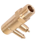 Brass Quick Connect Fuel Line Fitting 8897-6 1/4 Inch NPT Male Thread Marine Tank Side Connector close-up view