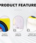 Replacement Target Bag Cover For Archery Practice In Backyard And Outdoor Settings, Easy Fill Zip In Design, product features