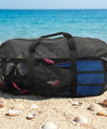 Extra Large Mesh Duffle Bag With Zipper For Scuba Gear And Snorkeling Foldable Lightweight Beach Bag For Water Activities on sand