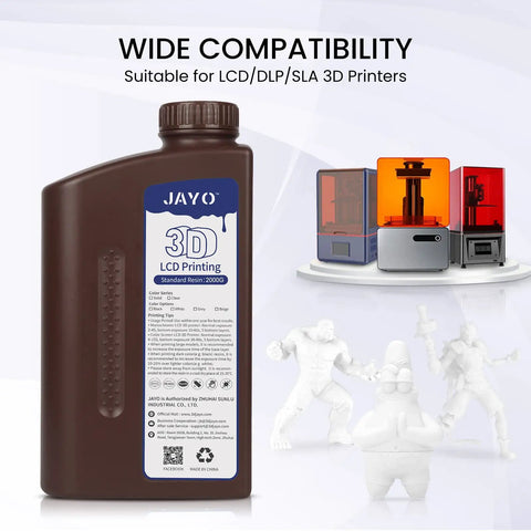 Standard 3D Printer Photopolymer Resin That Prints Smooth As Butter With Legit Low Shrinkage And Super Crisp Details For Lcd Dlp Sla Machines M White 2000G