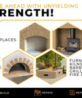 Heavy Duty Refractory Fire Bricks For Forge 3200F Built To Last Pack Of 2 Extra High Temp Insulated for various heat setups