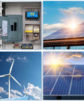 30A PWM Solar Charge Controller For 12V And 24V Systems with Dual USB Ports, Clear LCD Display shown in solar setup.