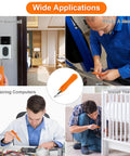 Doorbell Screwdriver Replacement With WiFi Password Reset And Battery Swap Easy To Use Handle In Bright Orange for all models.