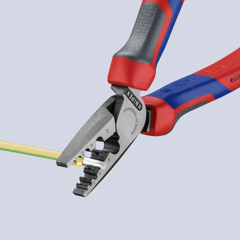 Handy Comfort Grip Crimping Pliers For Wire Ferrules 5 To 23 AWG 0.25 To 16 Mm2 DIN 46228 Parts 1 And 4 Easy Crimping with wire