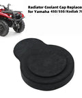 Radiator Coolant Cap Replacement for Yamaha ATVs 2006 Through 2021 Black Plastic Twist On Cap with ATV in background