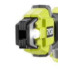 Close-up of 18V Cordless Pex Tubing Clamp Tool Only For Fast Pipe Securing, showing clamping mechanism and LED light