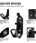 Diagram showing Roof Rack Shovel Mount Kit with metal rubber clamps and stainless steel brackets for trucks and SUVs.