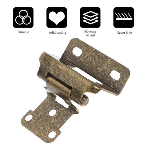 Beefy Self Closing Cabinet Hinges 4 Pack Iron Construction With High Hardness Not Easy To Deform Soft Close for doors.