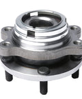 Front Wheel Hub Bearing Assembly For Infiniti And Nissan Vehicles Including QX60 JX35 Altima Maxima Pathfinder Replaces 513296 951403 402023JA1A For A Smooth Quiet Ride And Easy Install, shown from the side with visible metal construction and bolt holes.