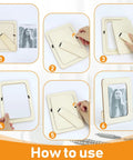 15-Pack Unfinished Wooden Picture Frames For 4X6 Photos, Hella Cool Blank DIY Craft Supplies, Sturdy Standing Wood Frames For Top Shelf Creative Projects assembly steps demonstration.