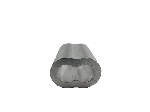 Badass Mil Spec Aluminum Swage Sleeves for Seven Sixteenths Inch Oval Duplex Wire Rope, durable and heavy duty design.