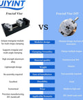 Comparison of Mini Vise Clamp With Smart Fractal Design for modularity, versatility, and durability versus Fractal Vise DIY.