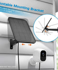 3.2W Solar Panel For Security Cameras Compatible With Arlo Essential XL Waterproof Charger With 13Ft Cable And 360 Degree Adjustable Mount