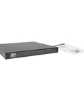 Smooth Operator Cat5 Ip Kvm Switch Running Up To 32 Servers With Badass Virtual Media Streaming For Zero Hassle Local Remote Control In A Tight 1U Rack Mount Setup That Delivers Flawlessly Every Single Time, front view with labels.