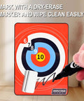 Dope Archery Target Set With Suction Cup Arrows For Indoor Outdoor Practice 16 Inch Target Board With Dry-Erase Marking Surface