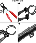 Step-by-step guide using 130 Piece Hose Clamp Set With 16 Sizes 6 To 25 mm Swivel Jaw Pliers Constant Tension Radiator Clamps