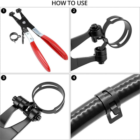 Step-by-step guide using 130 Piece Hose Clamp Set With 16 Sizes 6 To 25 mm Swivel Jaw Pliers Constant Tension Radiator Clamps