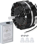 Attic Easy Swap Fan Motor Replacement With 120V Adjustable Thermostat Switch For Power Attic Vents And Exhaust Fans Fits Lomanco 2000 And 1800 Models Includes F0510B2944 And Related F0510B2497 F0510B2705