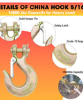 5/16 Inch Clevis Slip Hook With Safety Latch Four Pack Beefed Up Heavy Duty Chain Hooks For Trailer Safety Chain