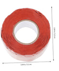 Red roll of DIY Friendly Pipe Sealing Tape Self Adhesive Sealant For Leak Stop And Plumbing Repairs Flexible Waterproof Tape For Home Use