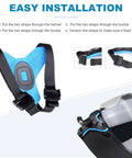 Helmet Mount With Windshield For GoPro Hero 9 10 11 12 13 on motorcycle helmets chin strap mount installation guide