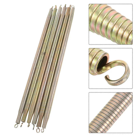 6 Piece Automatic Door Closer Springs With Hook For Cabinets And Drawers Dope Metal Tension Springs Bent Tube Design in gold finish