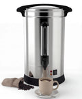 Large 18L Stainless Steel Coffee Urn For Catering Electric 1500W Beverage Dispenser Commercial Coffee Maker Dual Layer Insulation