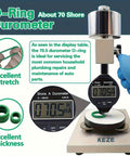 O-ring durometer test showcasing Huge 595 Piece Metric And SAE O Ring Kit With 36 Sizes For Automotive A C Compressor And Plumbing