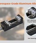 Slick Self Adjusting Mini Drill Press Vise With Dual Jaw Adaptive Clamp For Irregular And Round Shapes That Locks Down Tight Without Marring Workpieces A Badass Shop Essential showing aerospace-grade aluminum alloy construction and CNC machined components.
