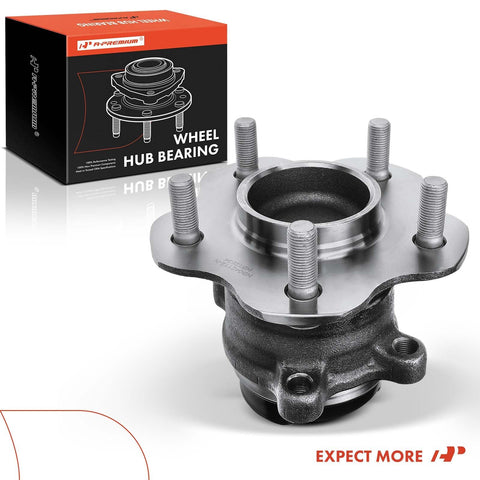 Rear Wheel Bearing And Hub Assembly For Nissan Rogue Rogue Sport And Qashqai 5 Lug FWD Only High Load Capacity Ball Or Roller Bearing For Smooth Rides And Quiet Operation And Reliable Daily Driving with visible 5 lug design