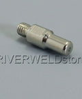 Pro Grade S45 Plasma Torch Head Kit With PD0116-08 Tips And PR0110 Electrodes, metallic torch component on gray surface