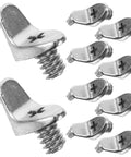 Heavy Duty Alloy Shelf Supports 80 To 100 Pieces Durable Cabinet Brackets for Wood Boards and Laminate Shelves close-up