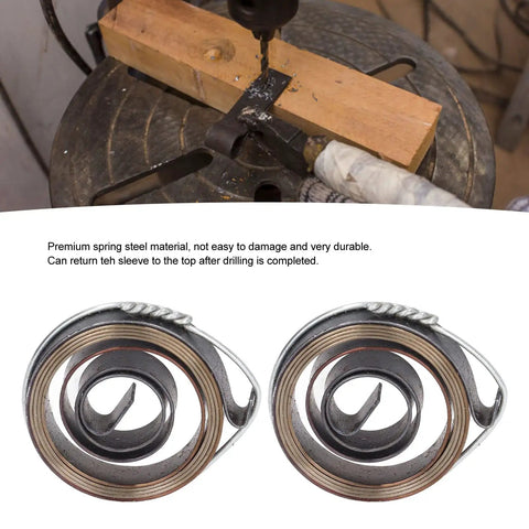 Rapid Return Drill Press Quill Spring Coil for Fast Sleeve Return in Horizontal and Vertical Benchtop Drills Premium Spring Steel
